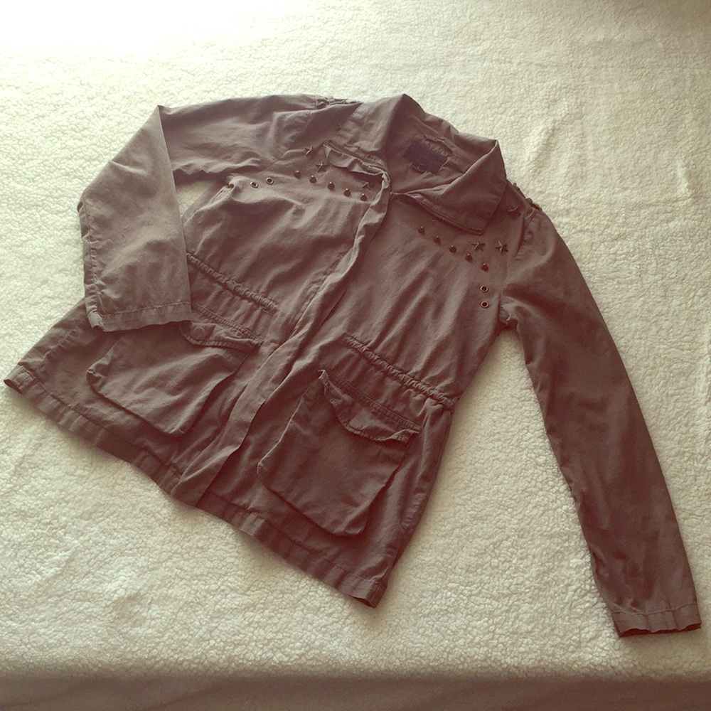 Long sleeve zip up Statement Jacket sz.S